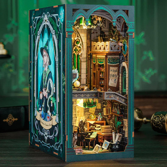 Puzzle 3D Serre Livres Book Nook DARKNESS COMMON ROOM Puzzle 3D Serre Livres Book...