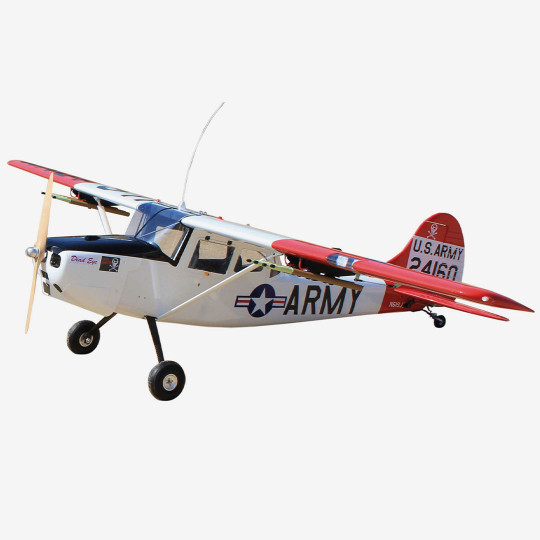 Avion thermique radiocommandé Giant Scale CESSNA BIRD DOG « DeadEye » 70-125cc ARF Avion thermique...