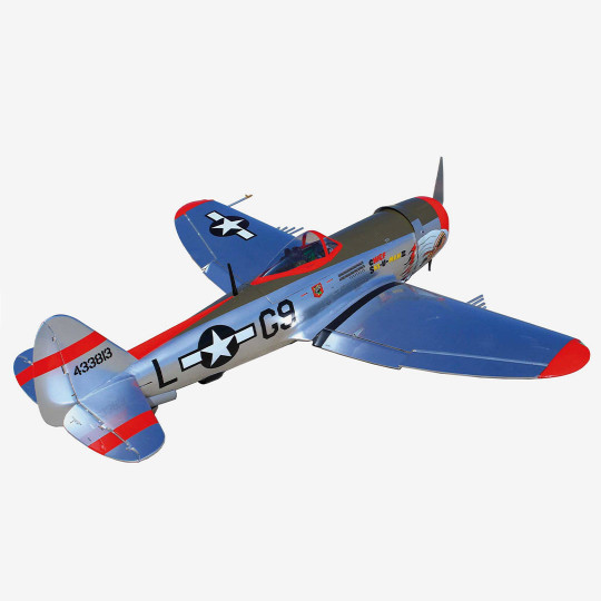 Avion thermique radiocommandé P-47D Thunderbolt Chief Ski-U-Mah II 35cc ARF Avion thermique...