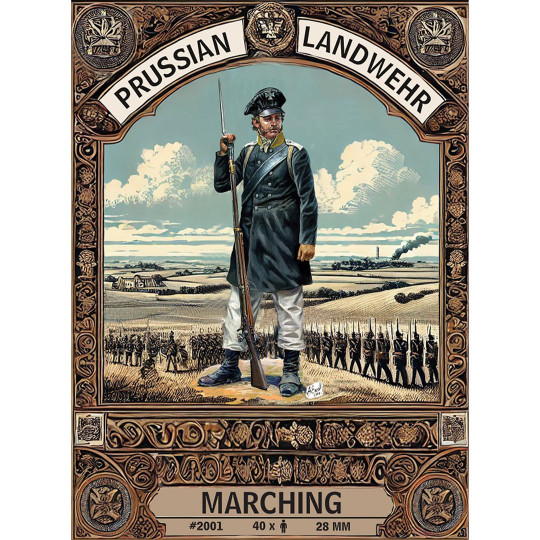 Figuras LANDWEHR PRUSIANA EN MARCHA 28mm Figuras LANDWEHR PRUSIANA...