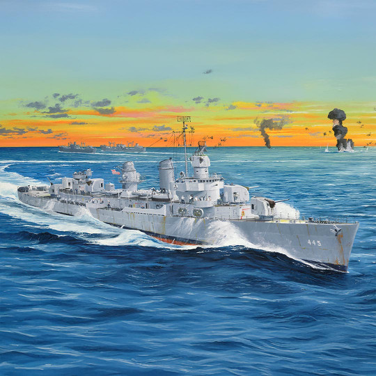 Maqueta de plástico del USS...