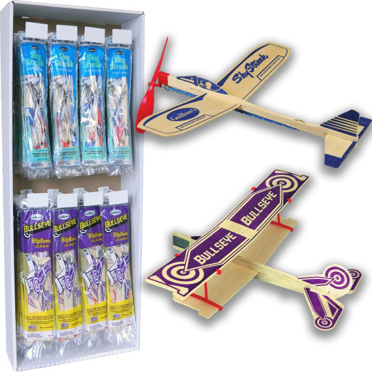 Aviones de vuelo libre Surtido de 48 aviones de madera de balsa Aviones de vuelo libre...