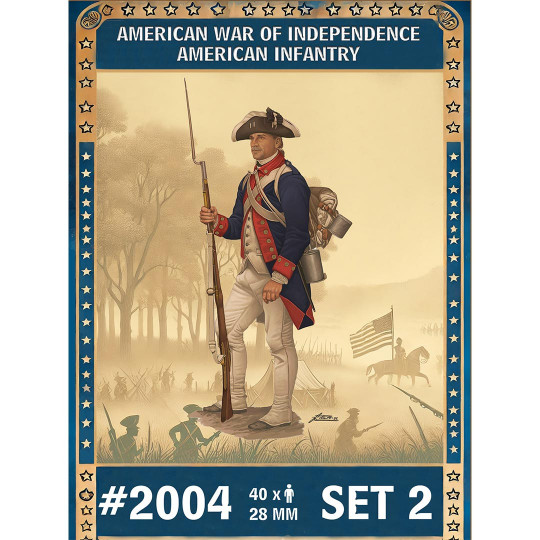 Figuras AMERICAN WAR OF INDEPENDENCE AMERICAN INFANTRY SET 2 28mm Figuras AMERICAN WAR OF...