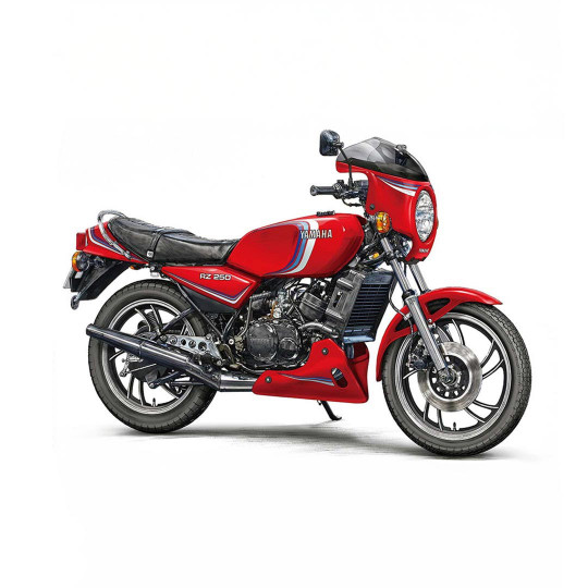 Maqueta de plástico Yamaha RZ250 (4L3) "YSP specification" c/cúpula (1982) 1:12 Maqueta de plástico Yamaha...