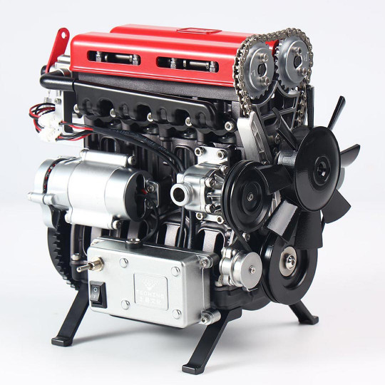 Maqueta de metal motor...