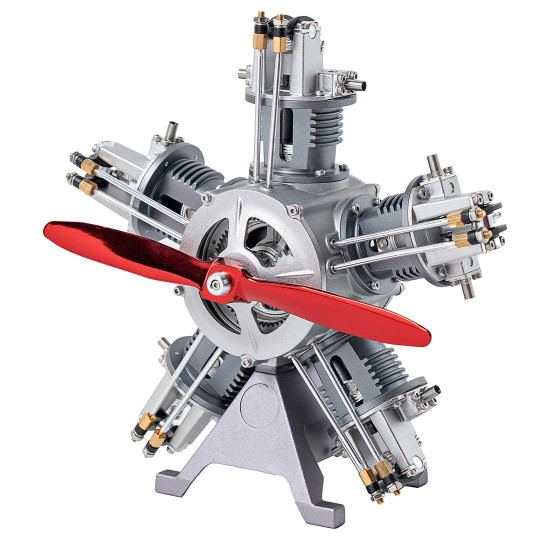 Maqueta metálica de motor...