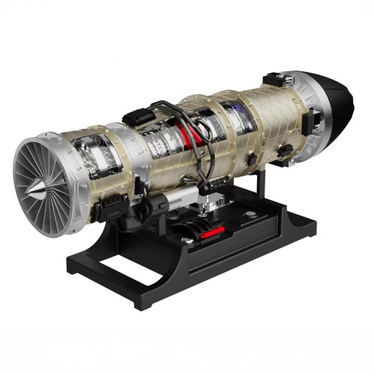 Maqueta metálica del motor...