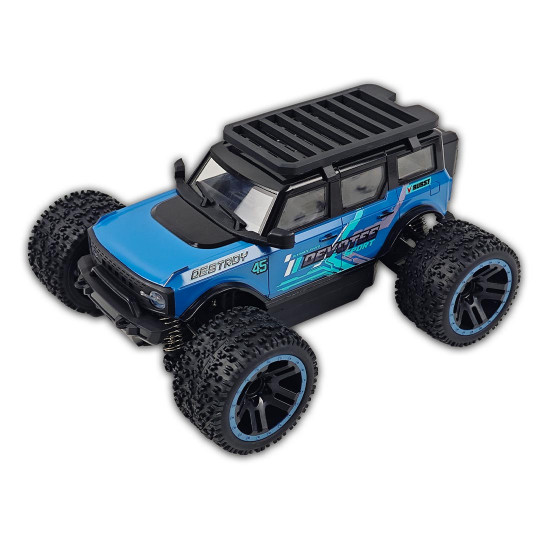 Coche eléctrico radiocontrolado Micro MHD Extreme Big Foot Azul 1:20 RTR Coche eléctrico...