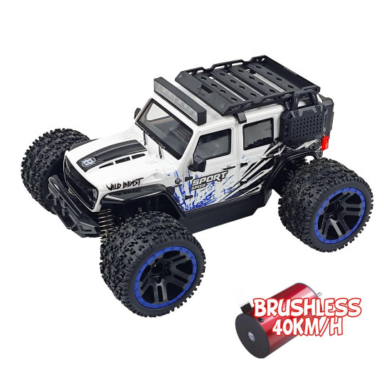 Coche eléctrico radiocontrolado Micro MHD Extreme Speed Sport Blanco 1:20 BRUSHLESS RTR Coche eléctrico...