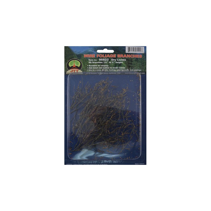 Foliages herbes BRANCHES DE FEUILLAGE SÉCHÉ 37 à 75mm