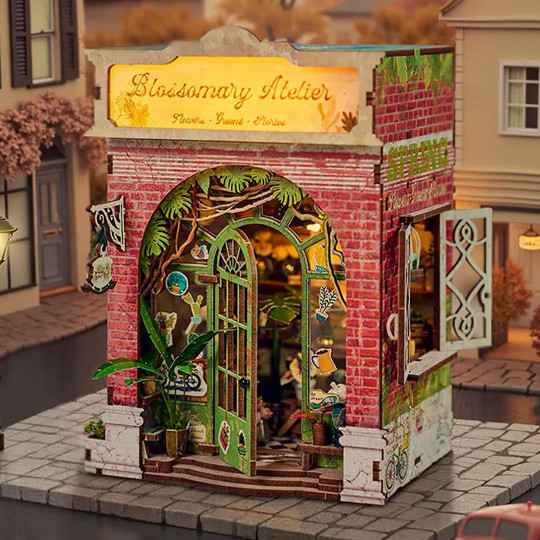 Puzzle 3D Serre Livres Mini Book Nook BLOSSOMARY ATELIER Puzzle 3D Serre Livres Mini...