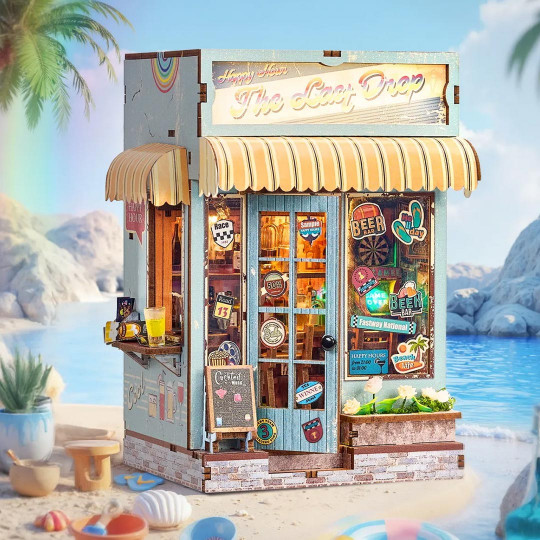 Puzzle 3D Serre Livres Mini Book Nook THE LAST DROP Puzzle 3D Serre Livres Mini...