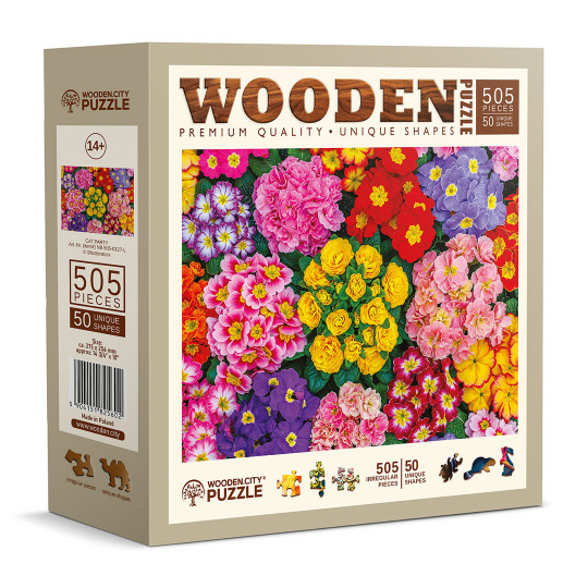 Blooming Flowers rompecabezas naturaleza 505/50 Wooden City Blooming Flowers...