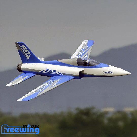 Avión Jet RC ZEUS EP azul...