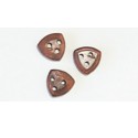 Accastillage de bateau Cap de mouton triangulaire en noyer, diam. 5mm Accastillage de bateau Cap de mouton triangulaire en noyer, diam. 5mm