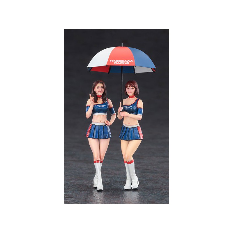 Maquette de voiture en plastique Paddock Girls figure 1/24