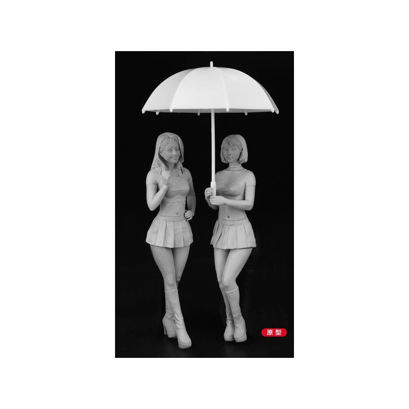 Maquette de voiture en plastique Paddock Girls figure 1/24