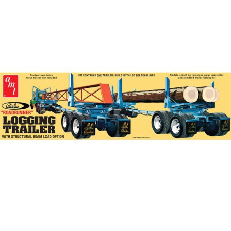 Maquette de camion en plastique PEERLESS LOGGING TRAILER 1/25 Maquette de camion en plastique PEERLESS LOGGING TRAILER 1/25