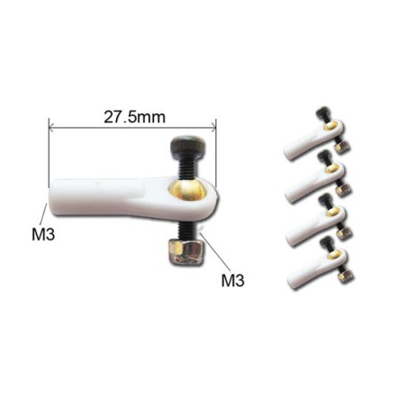 Accessoire embarqué Chapes a boule M3 + Vis M3 (5 pcs) Accessoire embarqué Chapes a boule M3 + Vis M3 (5 pcs)