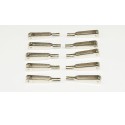 Accessoire embarqué Chapes acier nickelé M2 (10 pcs) Accessoire embarqué Chapes acier nickelé M2 (10 pcs)