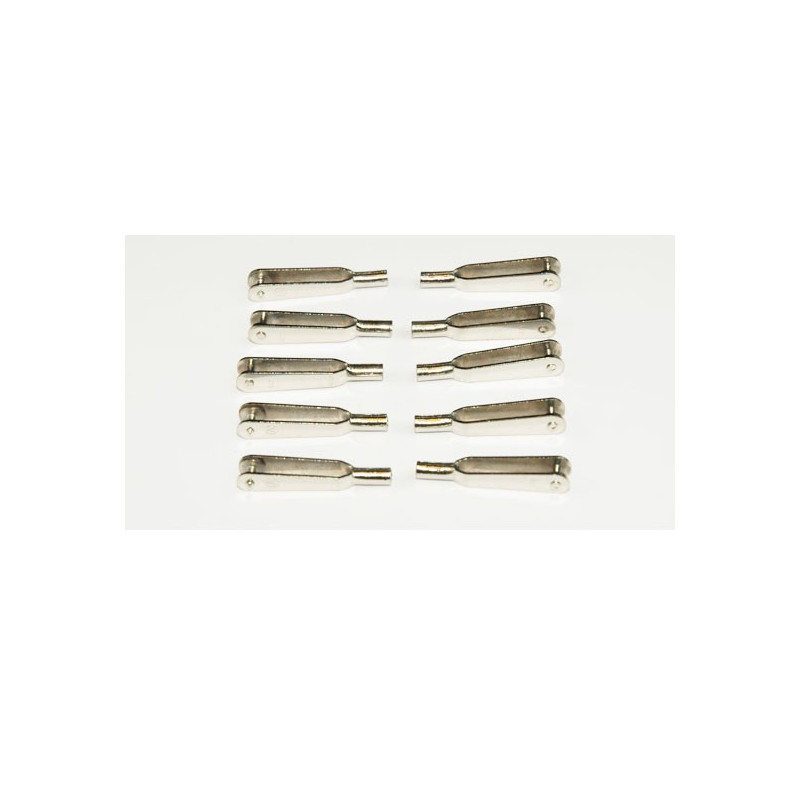 Accessoire embarqué Chapes acier nickelé M2 (100 pcs)