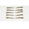 Accessoire embarqué Chapes acier nickelé M2 (100 pcs)