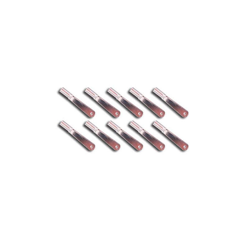 Accessoire embarqué Chapes acier nickelé M3 (10 pcs)