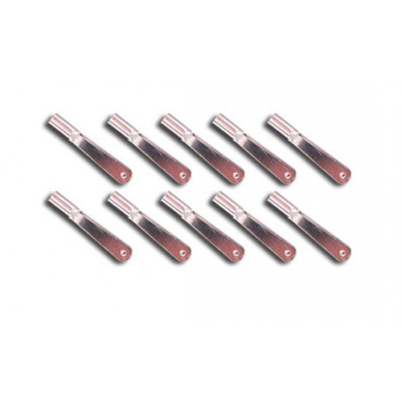 Accessoire embarqué Chapes acier nickelé M3 (10 pcs)