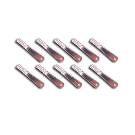 Accessoire embarqué Chapes acier nickelé M3 (10 pcs) Accessoire embarqué Chapes acier nickelé M3 (10 pcs)