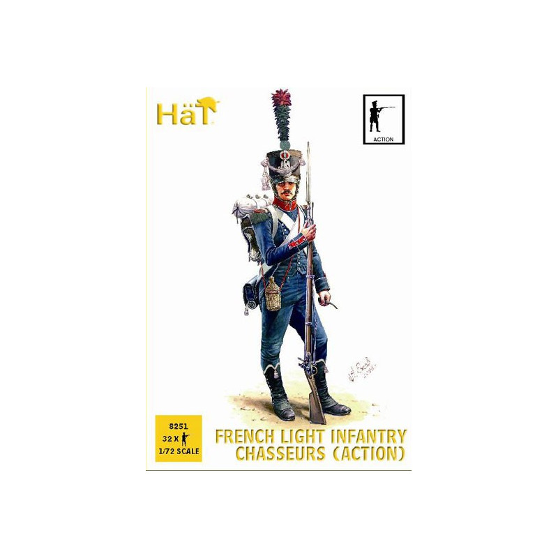 Figurine CHASSEURS FRANCAIS ACTION 1/72