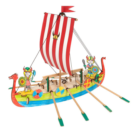 Maquetta de barco vikingo...