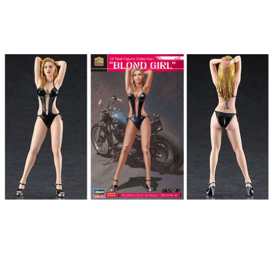 Maquette de moto en plastique Real « Blond girl » 1/12 Maquette de moto en plastique Real « Blond girl » 1/12