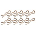 Accessoires pour voiture radiocommandée Clips de carrosserie grand modèle (10 pcs) Accessoires pour voiture radiocommandée Clips de carrosserie grand modèle (10 pcs)