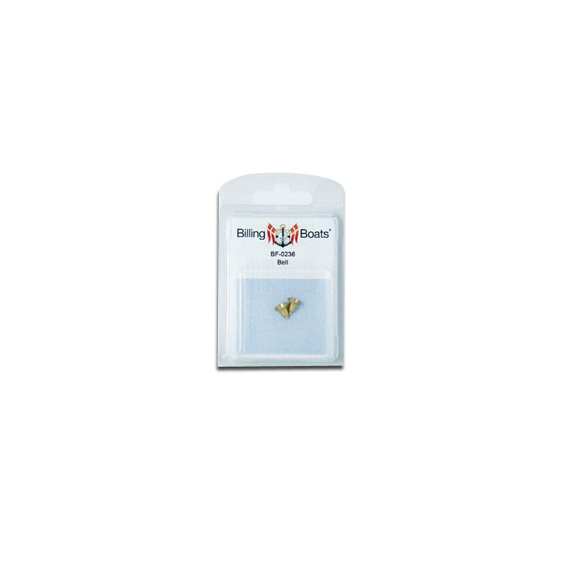 Accastillage de bateau Cloche en laiton 9x8mm (2pcs)