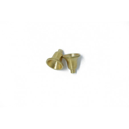 Accastillage de bateau Cloche en laiton 9x8mm (2pcs)