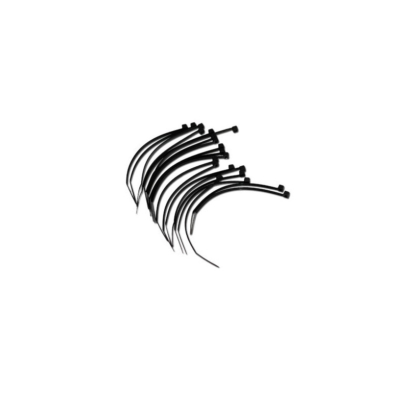 Accessoires de fixation Collier nylon noir 2,5x10cm (20pcs)