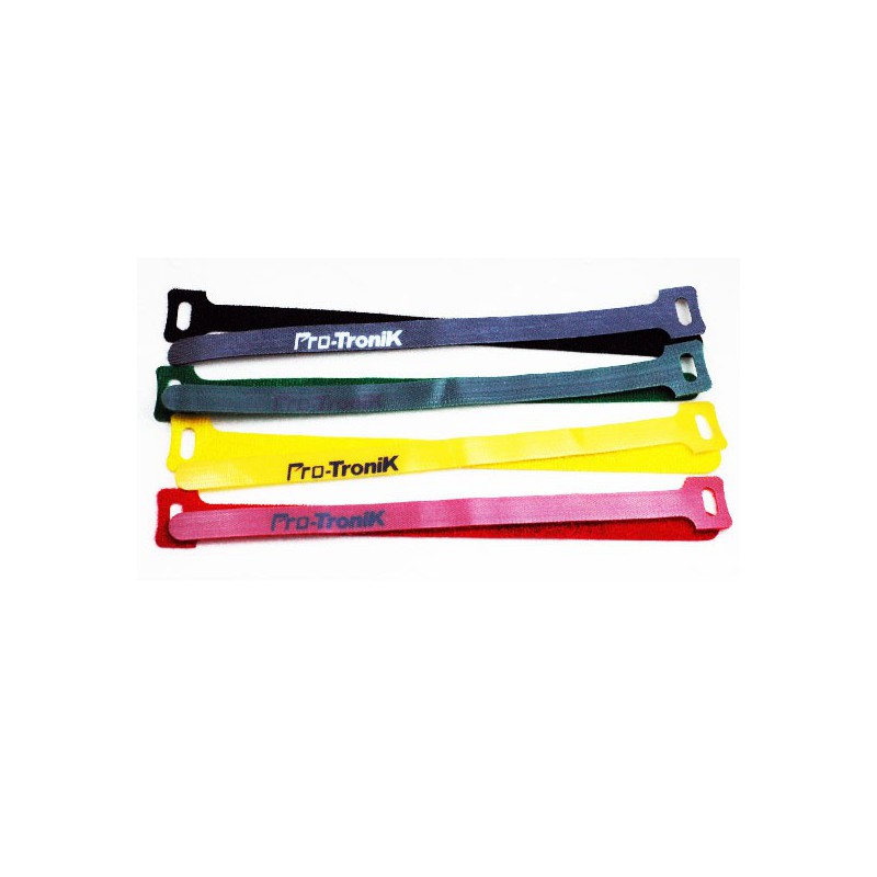 Accessoire embarqué Colliers Velcro longueur 23cm 4 couleurs (8 pcs)
