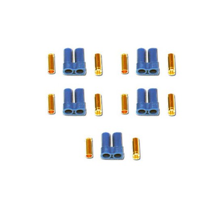 Chargeur pour accu pour appareil radiocommandé Connecteur EC5 Femelle or (5 pcs) Chargeur pour accu pour appareil radiocommandé Connecteur EC5 Femelle or (5 pcs)