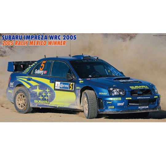 Maquette de voiture en plastique Subaru Impreza WRC 2005 1/24 Maquette de voiture en plastique Subaru Impreza WRC 2005 1/24