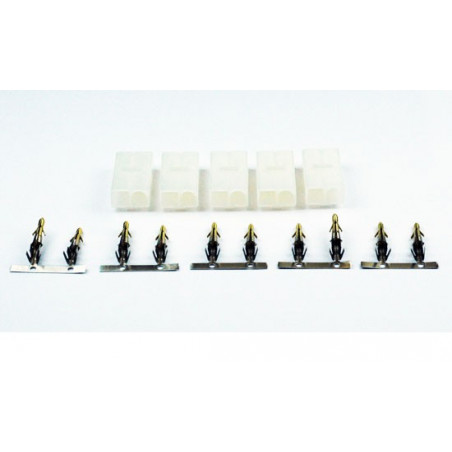 Chargeur pour accu pour appareil radiocommandé Connecteur Tamiya Femelle or (5 pcs)