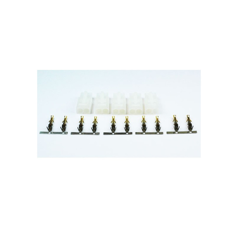 Chargeur pour accu pour appareil radiocommandé Connecteur Tamiya Mâle or (100 pcs)