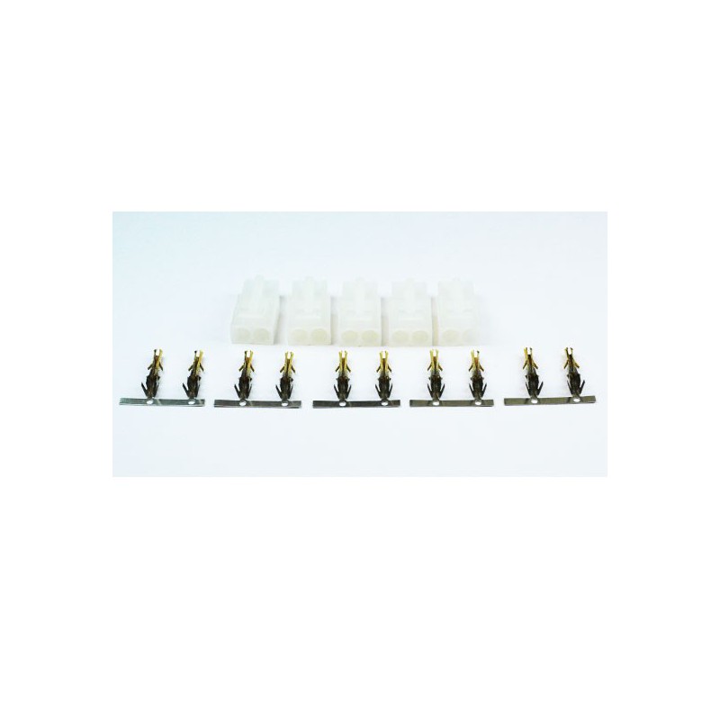 Chargeur pour accu pour appareil radiocommandé Connecteur Tamiya Mâle or (5 pcs)