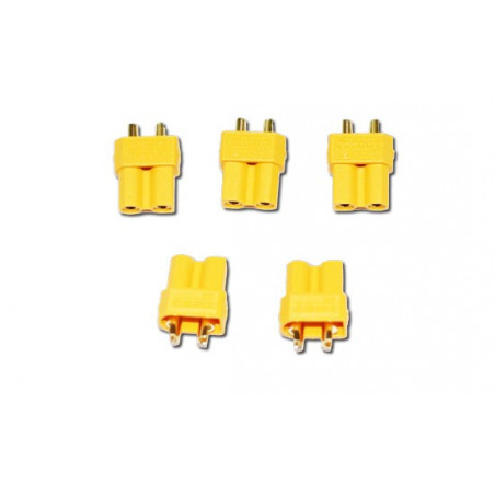 Chargeur pour accu pour appareil radiocommandé Connecteur XT-30 Femelle or (5 pcs)