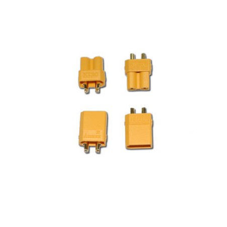 Chargeur pour accu pour appareil radiocommandé Connecteur XT-30 M+F or (2 paires) Chargeur pour accu pour appareil radiocommandé Connecteur XT-30 M+F or (2 paires)