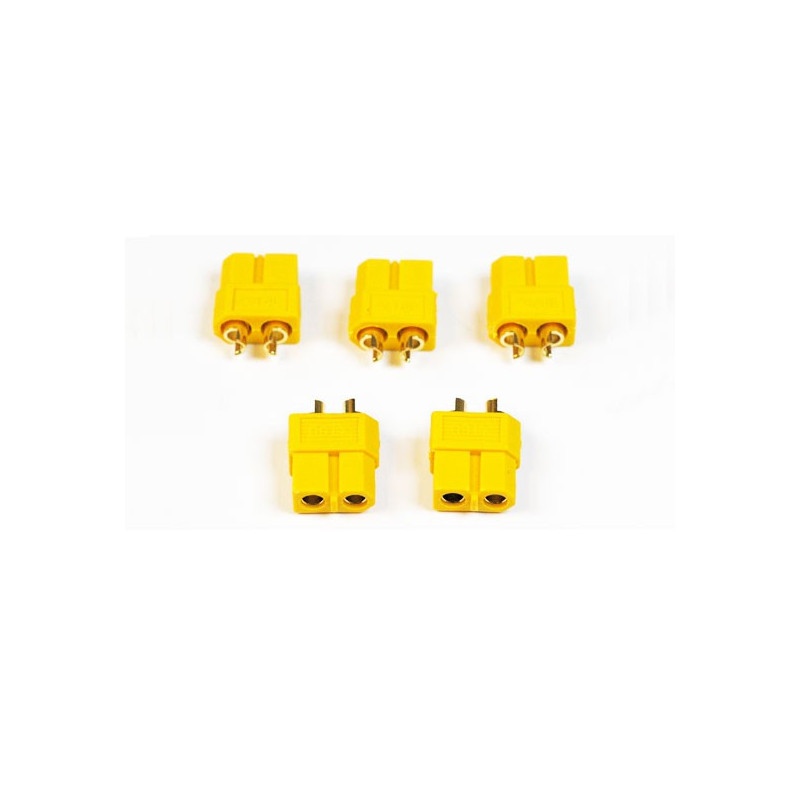 Chargeur pour accu pour appareil radiocommandé Connecteur XT-60 Femelle or (5 pcs)