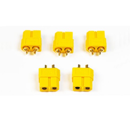 Chargeur pour accu pour appareil radiocommandé Connecteur XT-60 Femelle or (5 pcs) Chargeur pour accu pour appareil radiocommandé Connecteur XT-60 Femelle or (5 pcs)