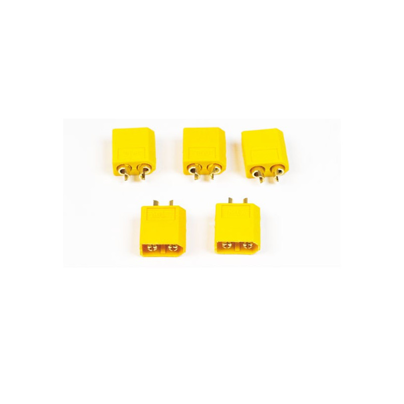 Chargeur pour accu pour appareil radiocommandé Connecteur XT-60 Mâle or (5 pcs)