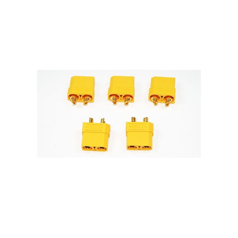 Chargeur pour accu pour appareil radiocommandé Connecteur XT-90 Femelle or (100 pcs)