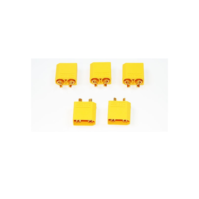 Chargeur pour accu pour appareil radiocommandé Connecteur XT-90 Mâle or (100 pcs)