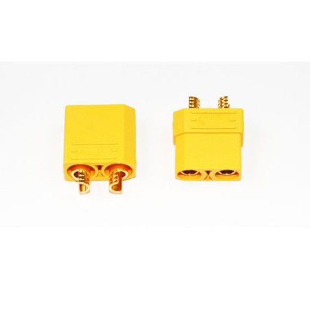 Chargeur pour accu pour appareil radiocommandé Connecteur XT-90 M+F or (1 paire) Chargeur pour accu pour appareil radiocommandé Connecteur XT-90 M+F or (1 paire)